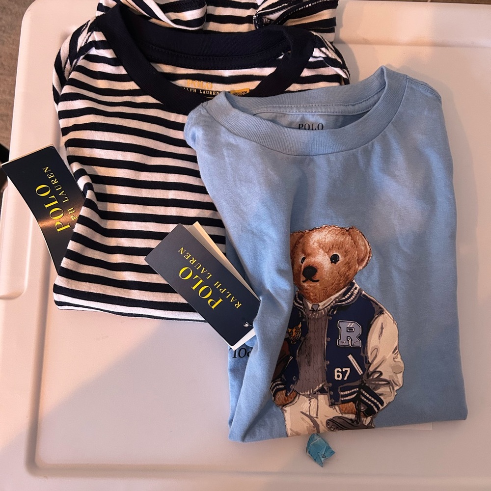 NWT-2 Ralph Lauren Polo T- Shirt Set